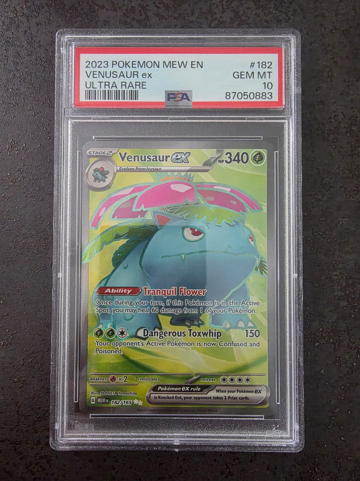 Venusaur ex #182 · Pokémon 151 · UR · PSA 10