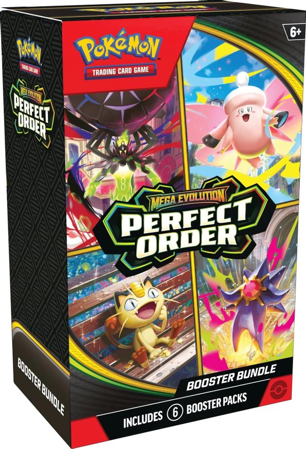 Pokémon TCG: Mega Evolution — Perfect Order Booster Bundle (6 Paket, EN)