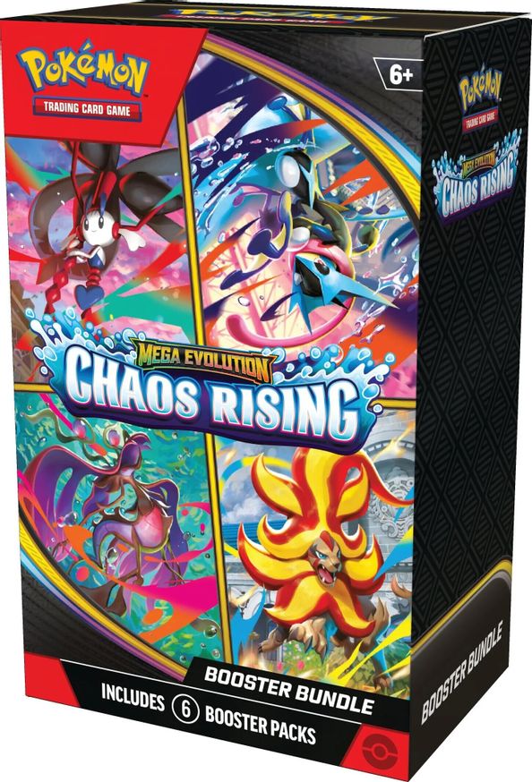 Pokémon TCG: Mega Evolution — Chaos Rising Booster Bundle (6 Paket, EN)