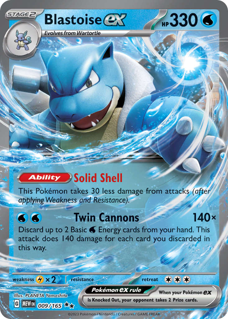 Blastoise ex #176 · Chinese 151 (NM)