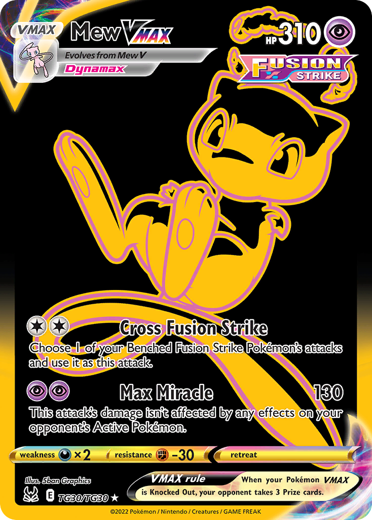 Mew VMAX #TG30 · Lost Origin (NM)