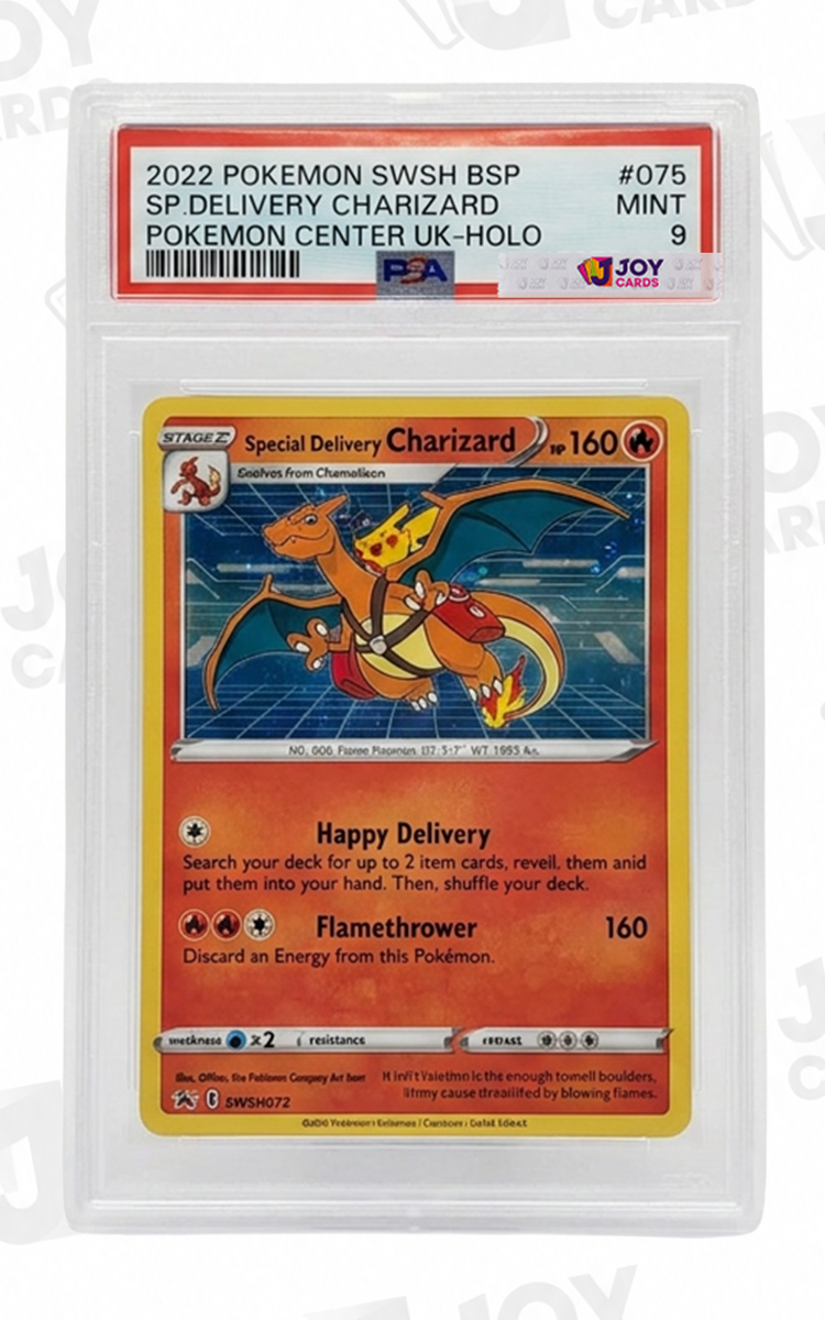 Special Delivery Charizard #SWSH075 · SWSH Black Star Promo · Holo · PSA 9