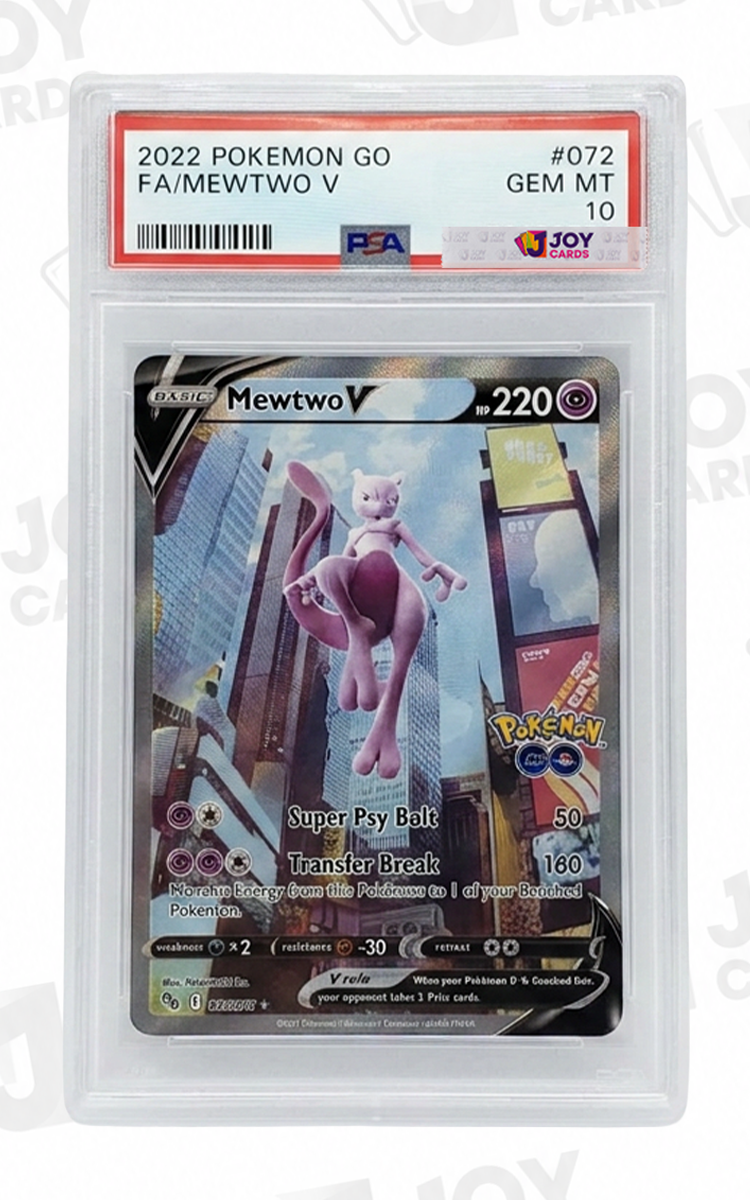 Mewtwo V #072 · Pokémon GO · Full Art · PSA 10