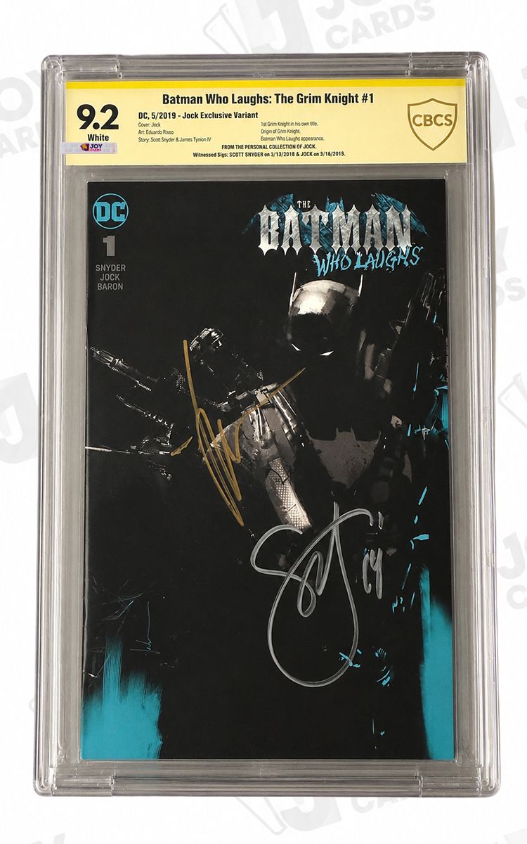 Batman Who Laughs: The Grim Knight #1 · Jock Variant · CBCS 9.2 · İmzalı