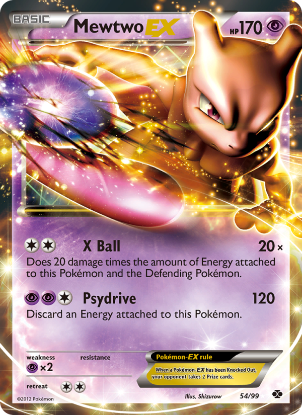 Mewtwo EX #54 · Next Destinies (NM)