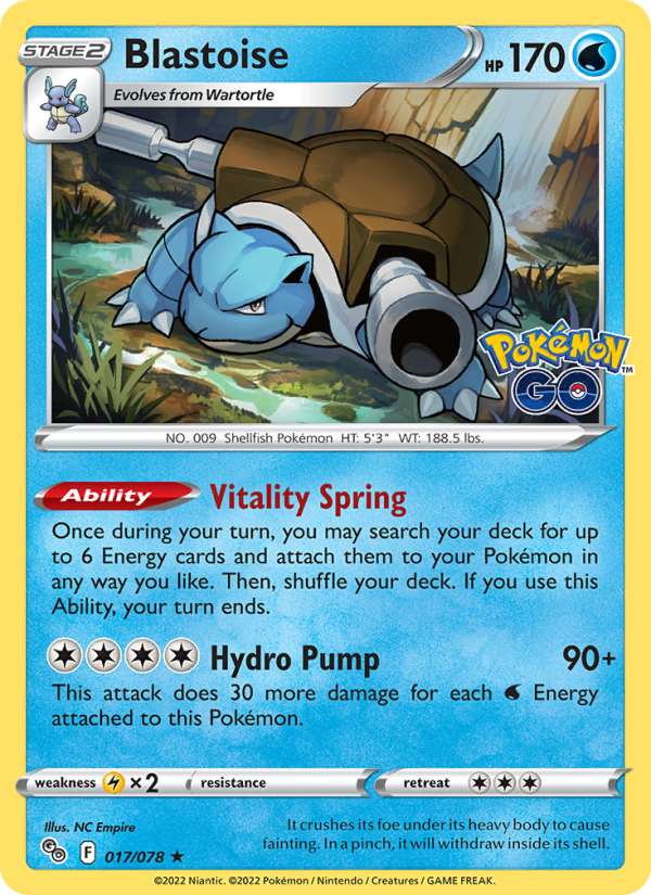 Blastoise #017/071 · Pokemon GO (Japanese) (JP · NM)