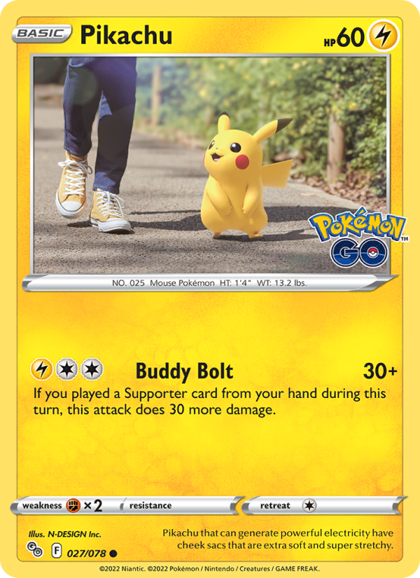 Pikachu · Pokemon GO (Japanese) (JP · NM)