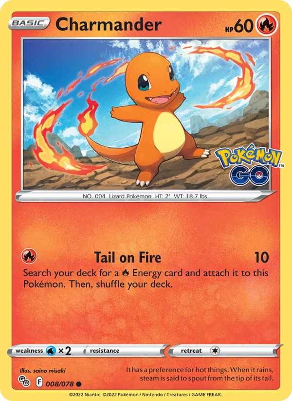Charmander #008/071 · Pokemon GO (Japanese) (JP · NM)