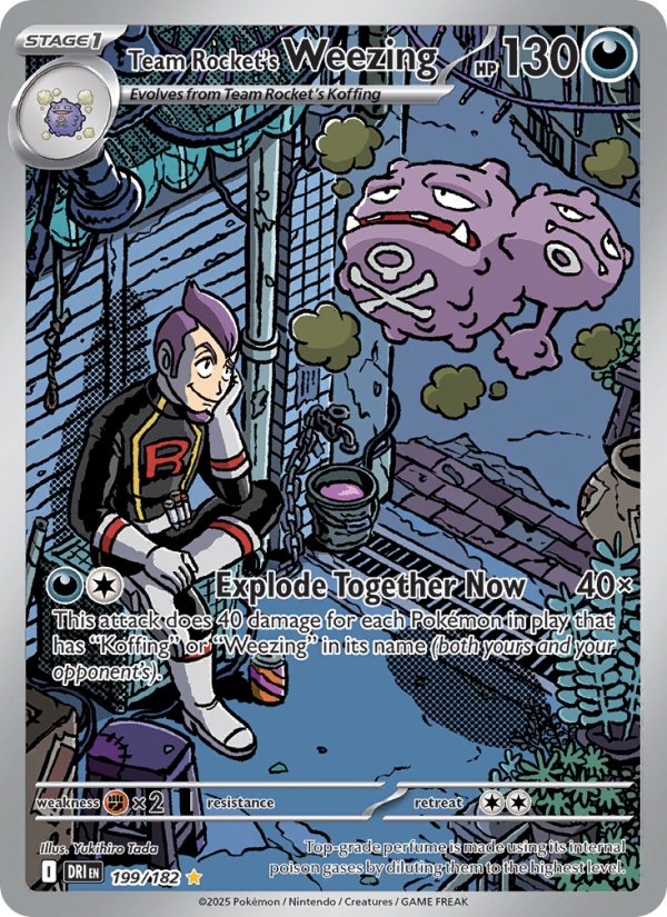 Team Rocket's Weezing #199 · Destined Rivals (NM)