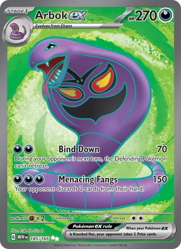 Arbok ex #185 · 151 (NM)