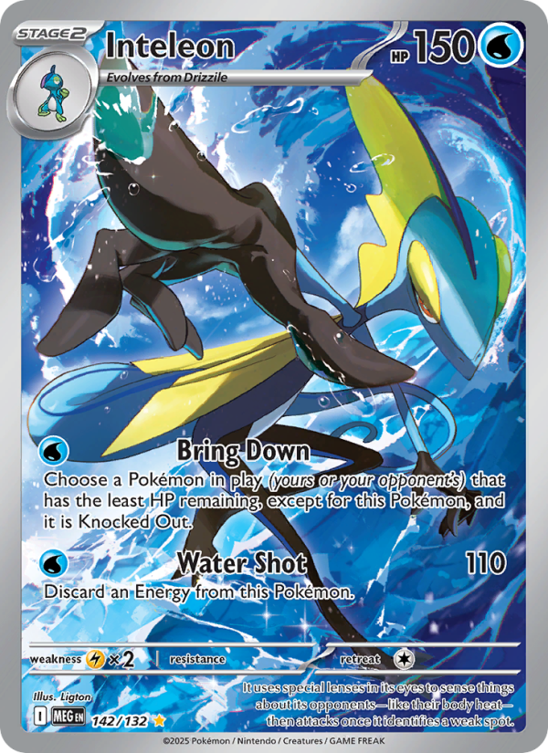 Inteleon #142 · Mega Evolution (NM)