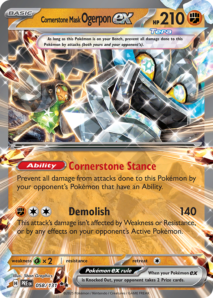 Cornerstone Mask Ogerpon ex #428/742 · Start Deck 100 Battle Collection (JP · NM)
