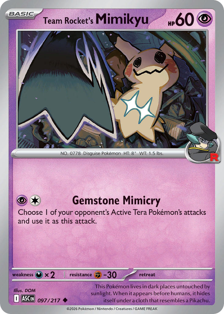 Team Rocket's Mimikyu · MEGA Dream ex (JP · NM)