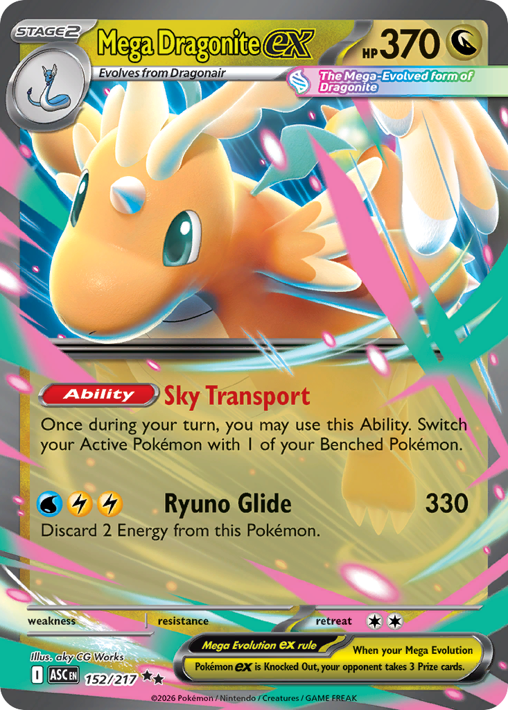 Mega Dragonite ex #152 · Ascended Heroes (NM)